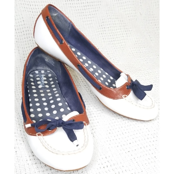 Sperry Shoes - Sperry White Vegan Leather Flats